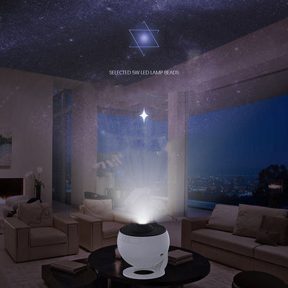 12-in-1 Galaxy Projector Night Light | 360° Rotating Planetarium Lamp