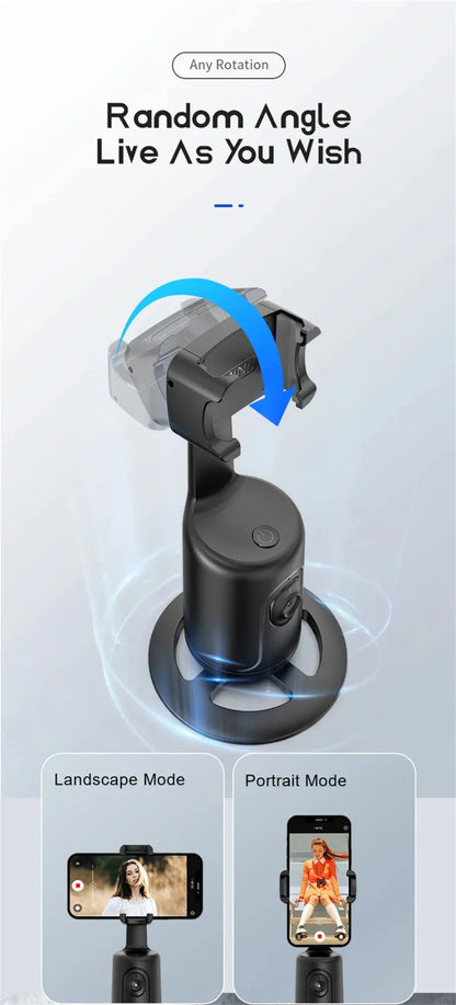 SnapStand Pro – Smart 360° AI Face Tracking Gimbal