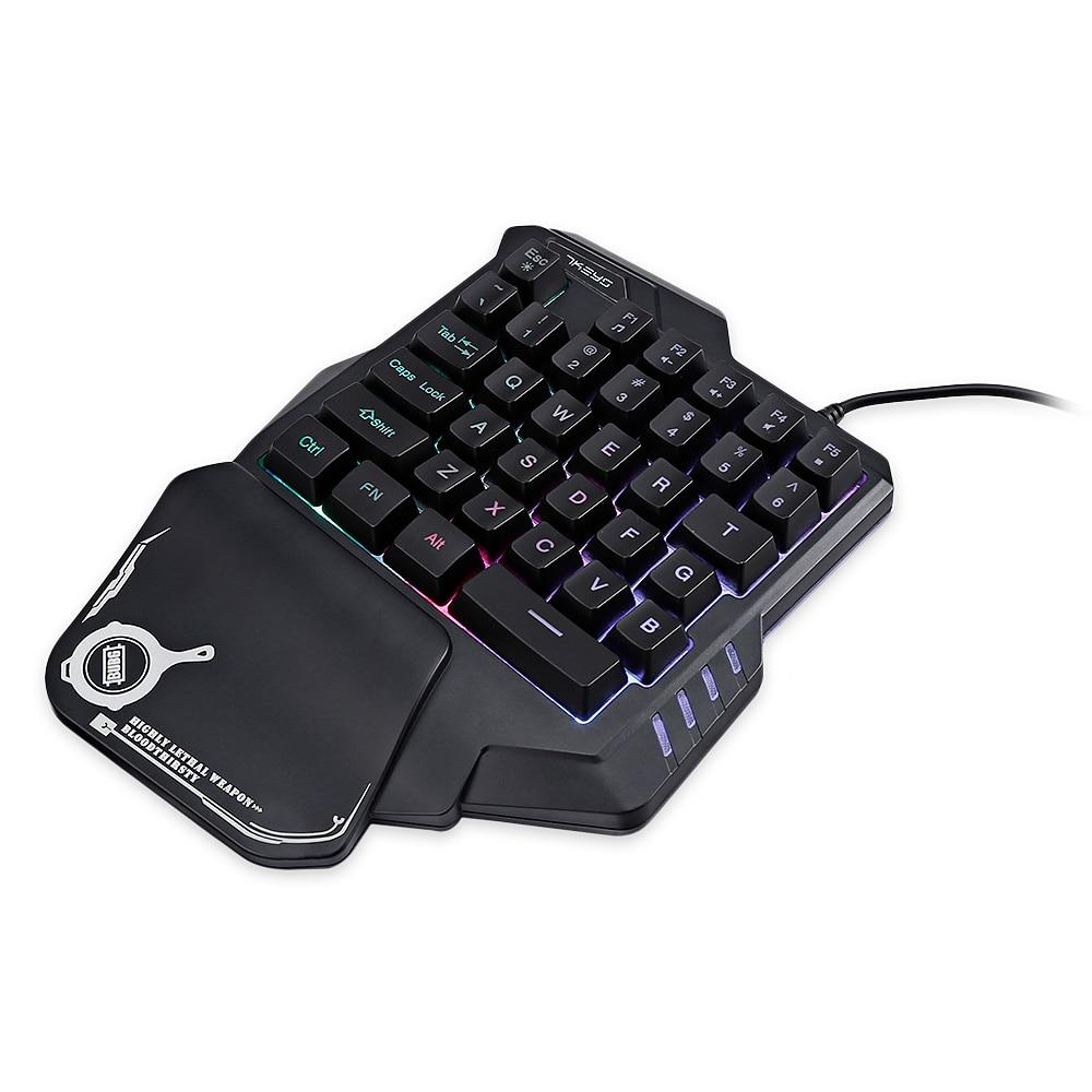 7Keys G30 One-Handed Mechanical RGB Backlit Gaming Keyboard