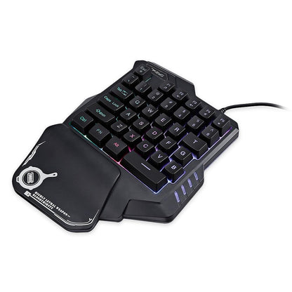 7Keys G30 One-Handed Mechanical RGB Backlit Gaming Keyboard