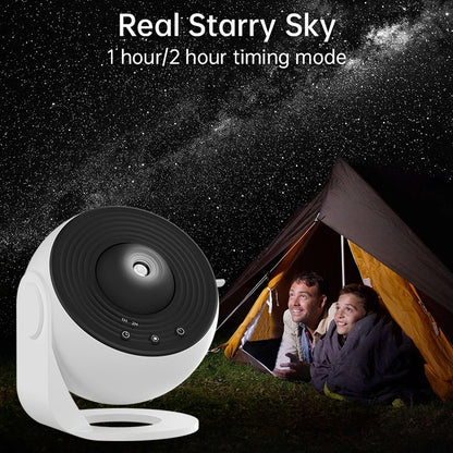 12-in-1 Galaxy Projector Night Light | 360° Rotating Planetarium Lamp