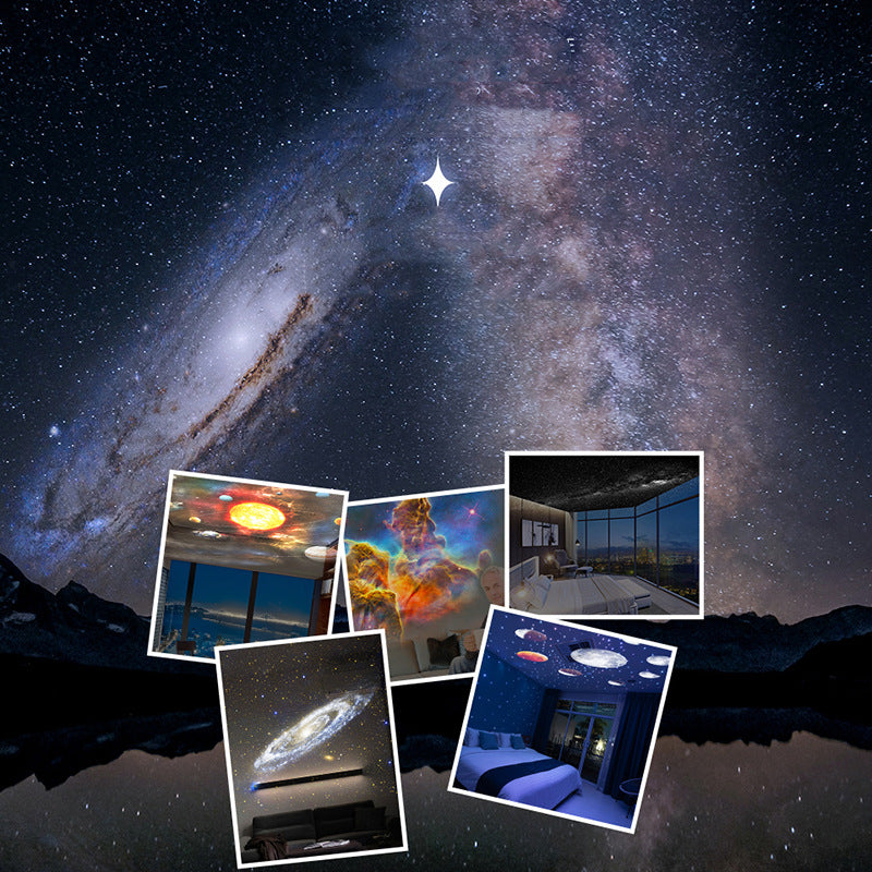 12-in-1 Galaxy Projector Night Light | 360° Rotating Planetarium Lamp