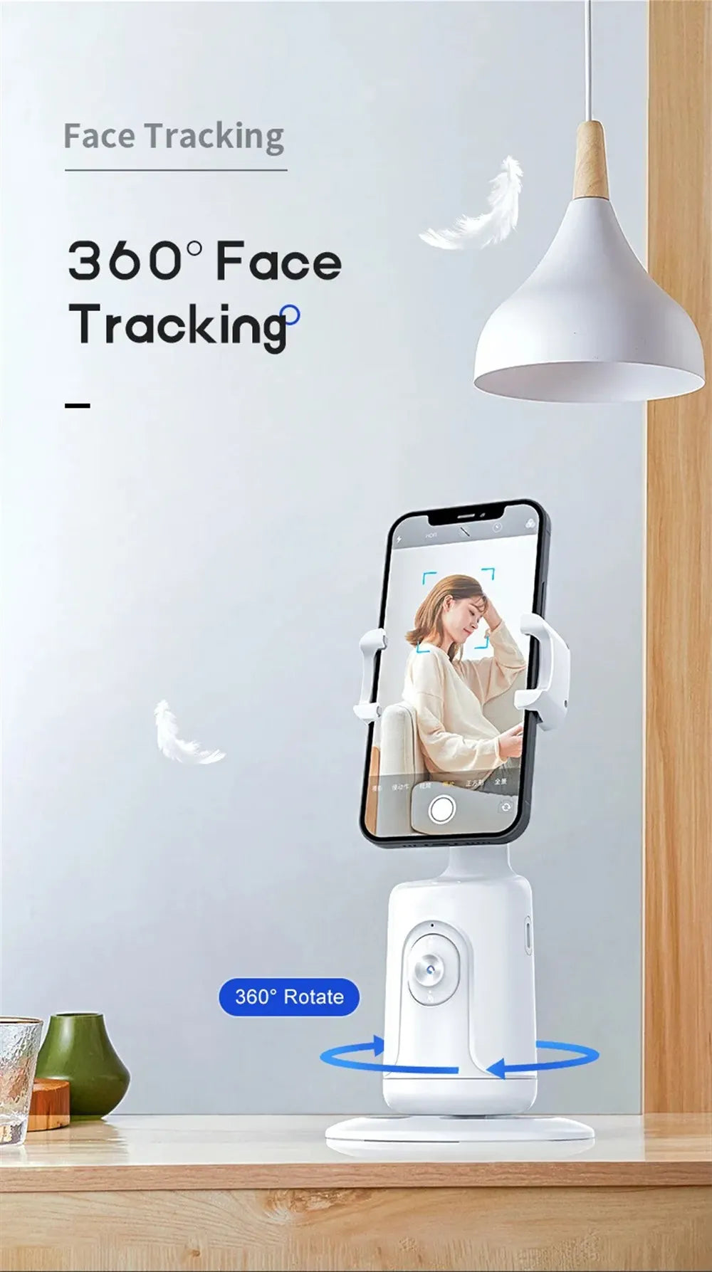 SnapStand Pro – Smart 360° AI Face Tracking Gimbal