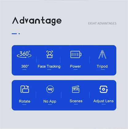 SnapStand Pro – Smart 360° AI Face Tracking Gimbal
