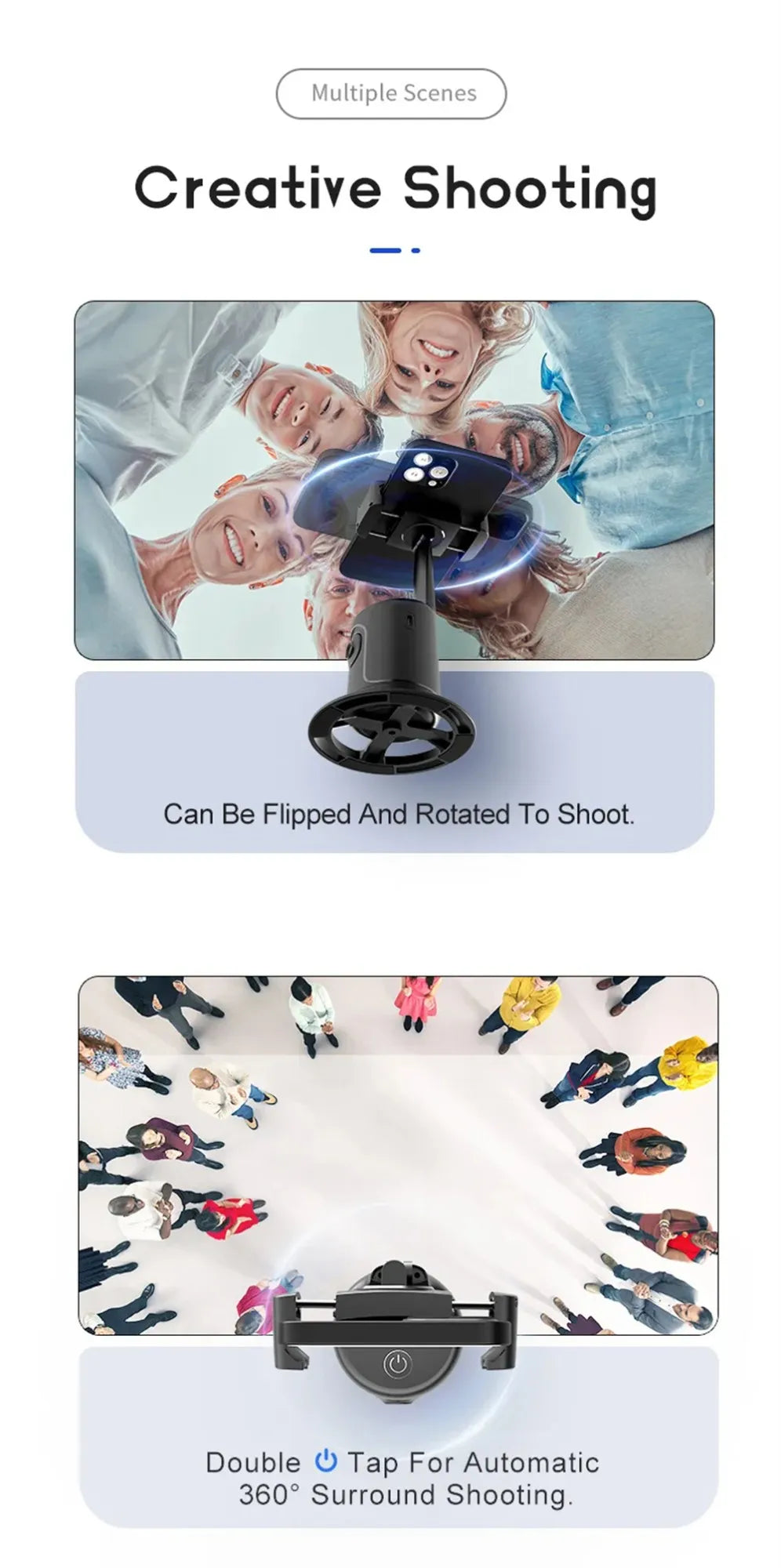 SnapStand Pro – Smart 360° AI Face Tracking Gimbal